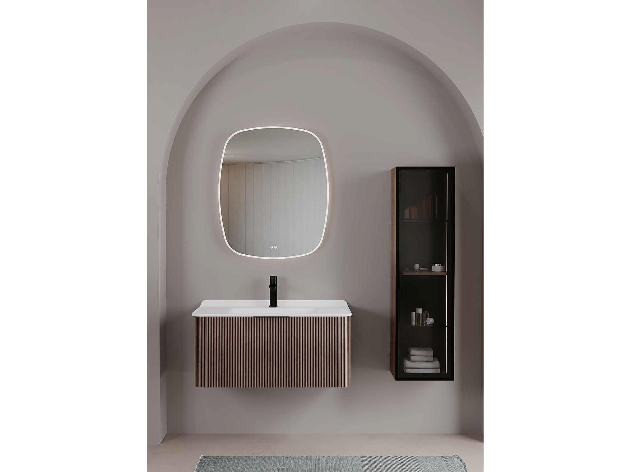 Lineart Loop Masif 100 cm Banyo Dolabı 