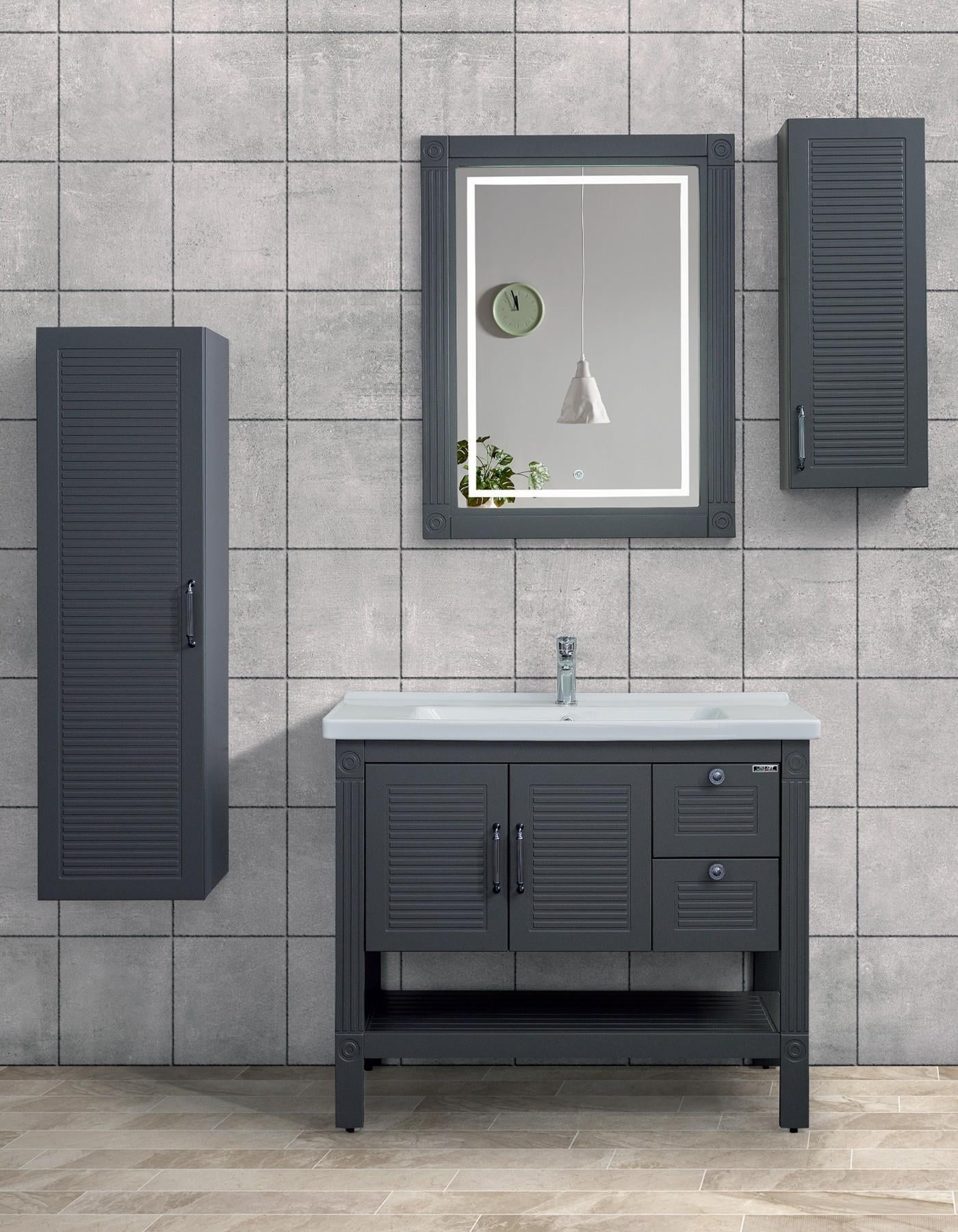 Lineart Oreo 100 cm Banyo Dolabı 