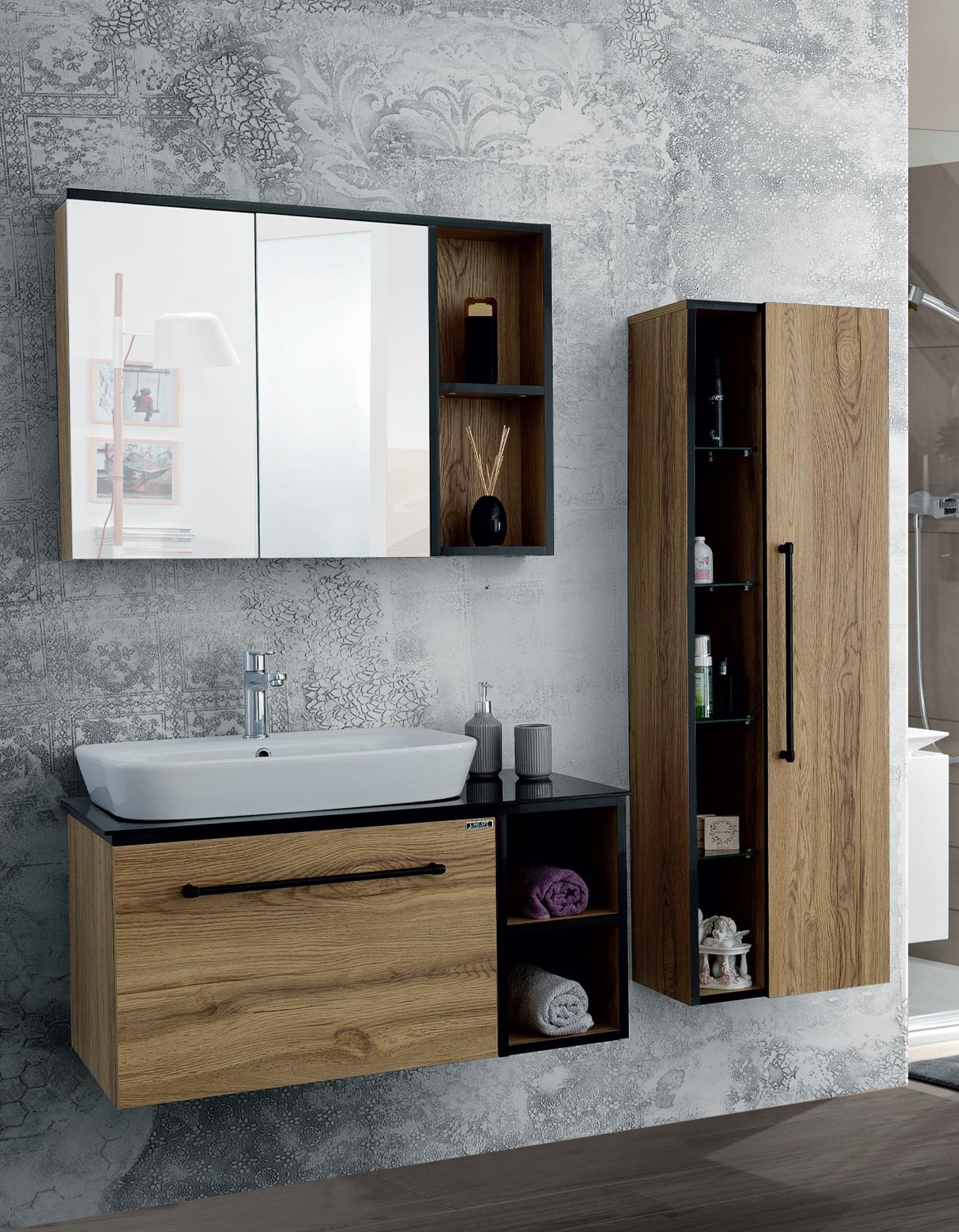 Lineart Ritmo 90 cm Banyo Dolabı + Boy Dolabı 