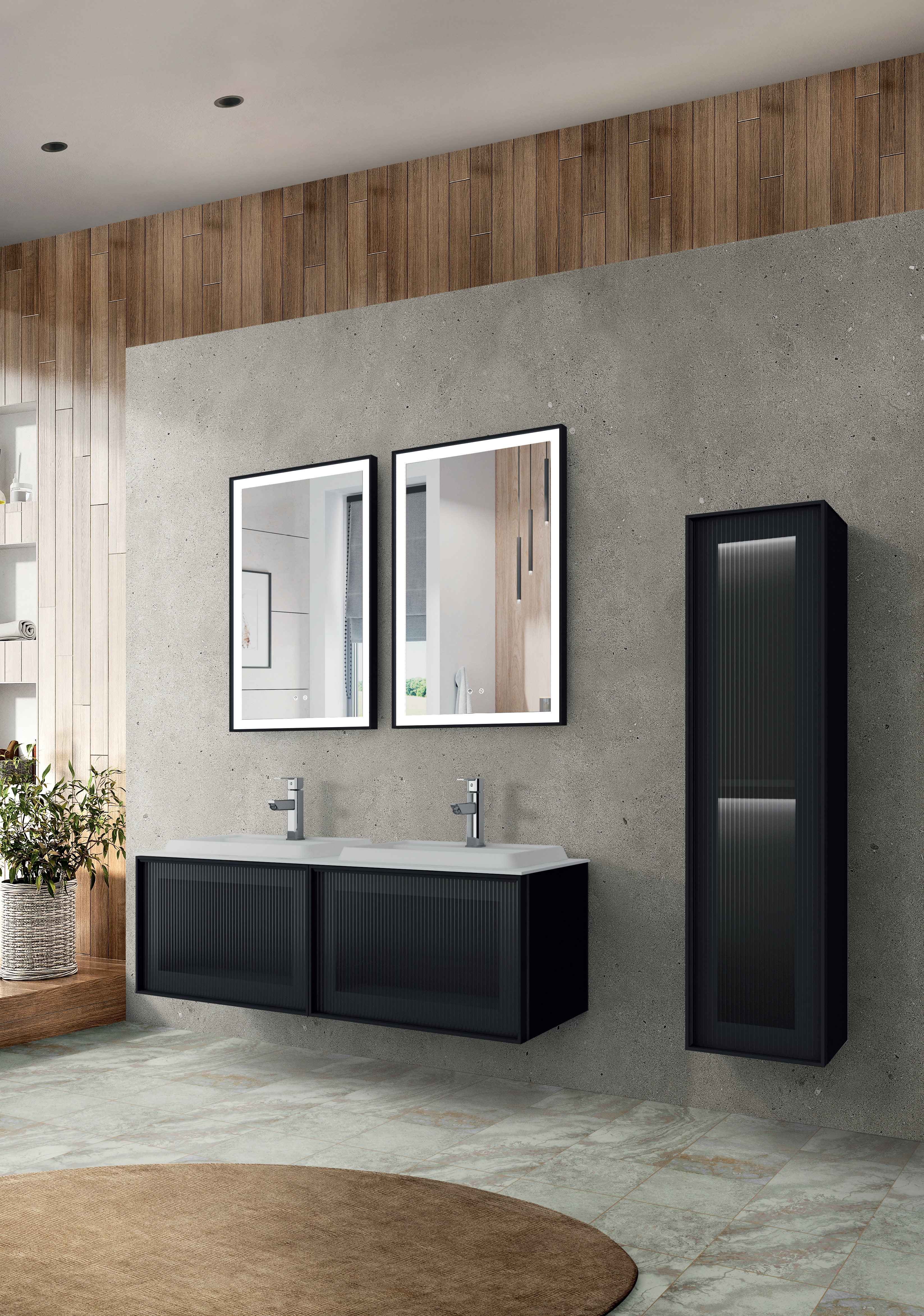 Lineart Star 140 cm Banyo Dolabı 