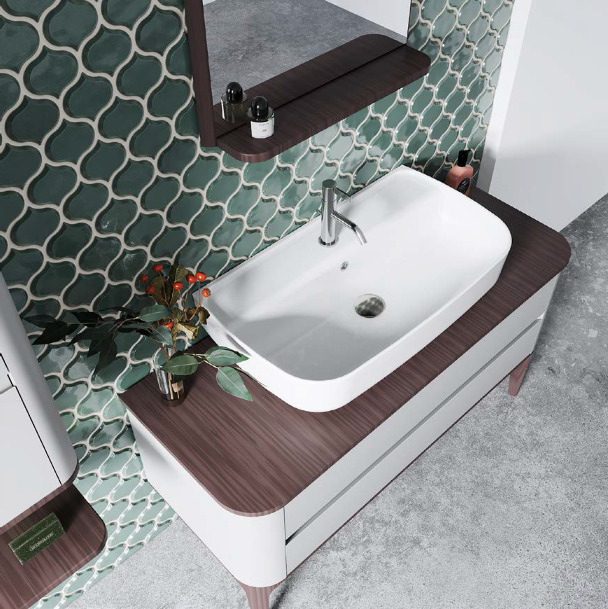 Cerastyle Aqua 75 x 40 cm Tezgah Üstü Çanak Lavabo