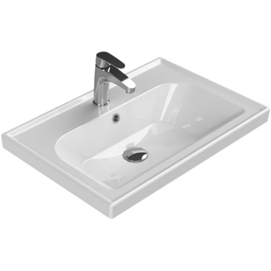 Cerastyle Frame 65 x 45 cm Etajerli Lavabo