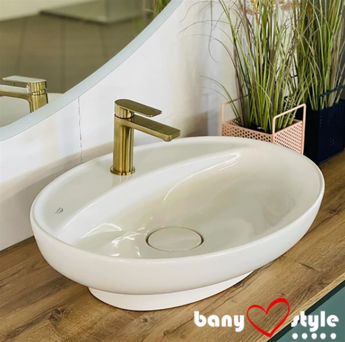Cerastyle Lal C 60cm Tezgah Üstü Çanak Lavabo