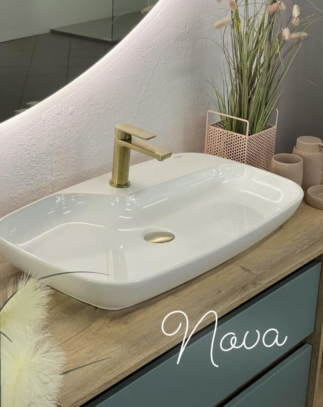 Cerastyle Nova 70 x 43 cm Tezgah Üstü Çanak Lavabo