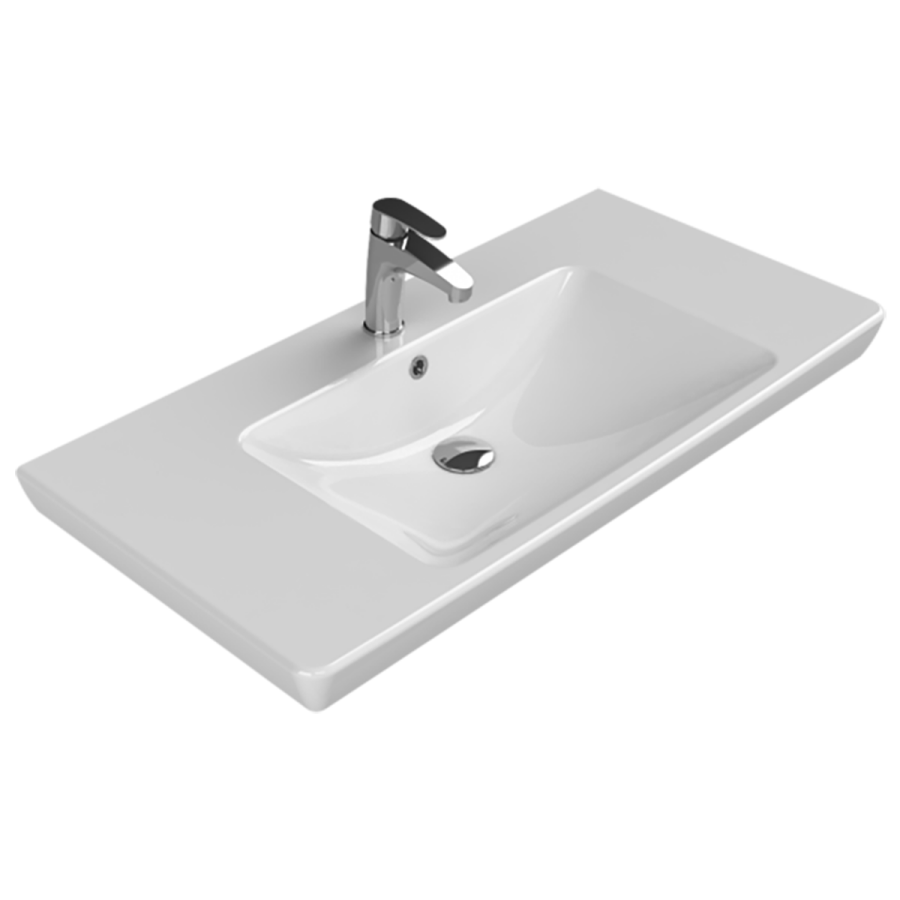 Cerastyle Porto 85 x 48 cm Etajerli Lavabo - Banyostyle.com