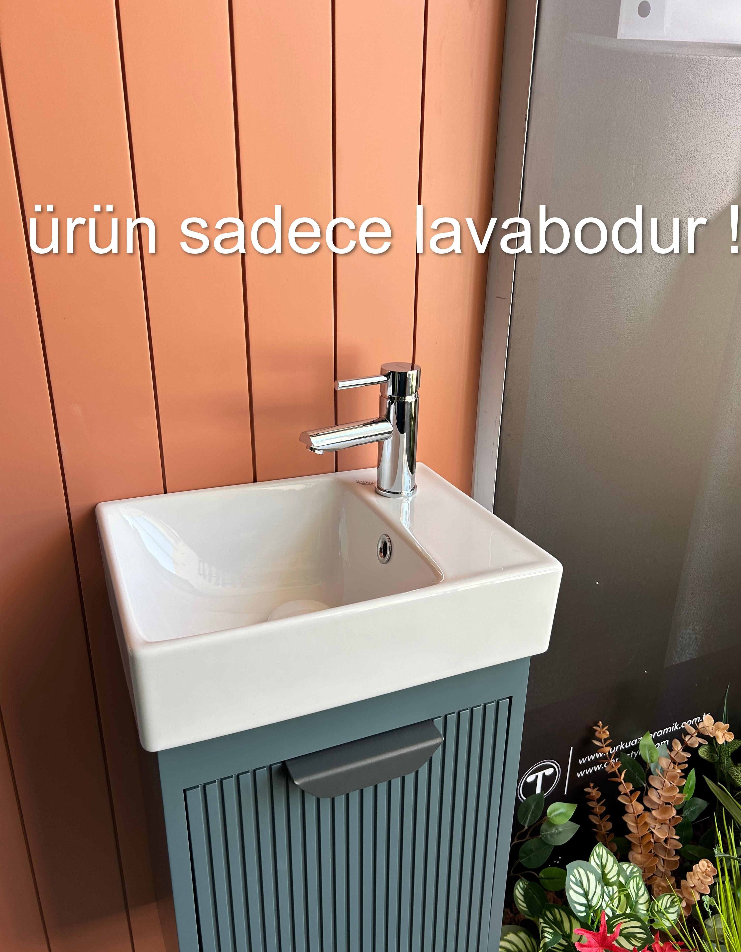 Cerastyle Sharp 40 x 30 cm Etajerli Lavabo