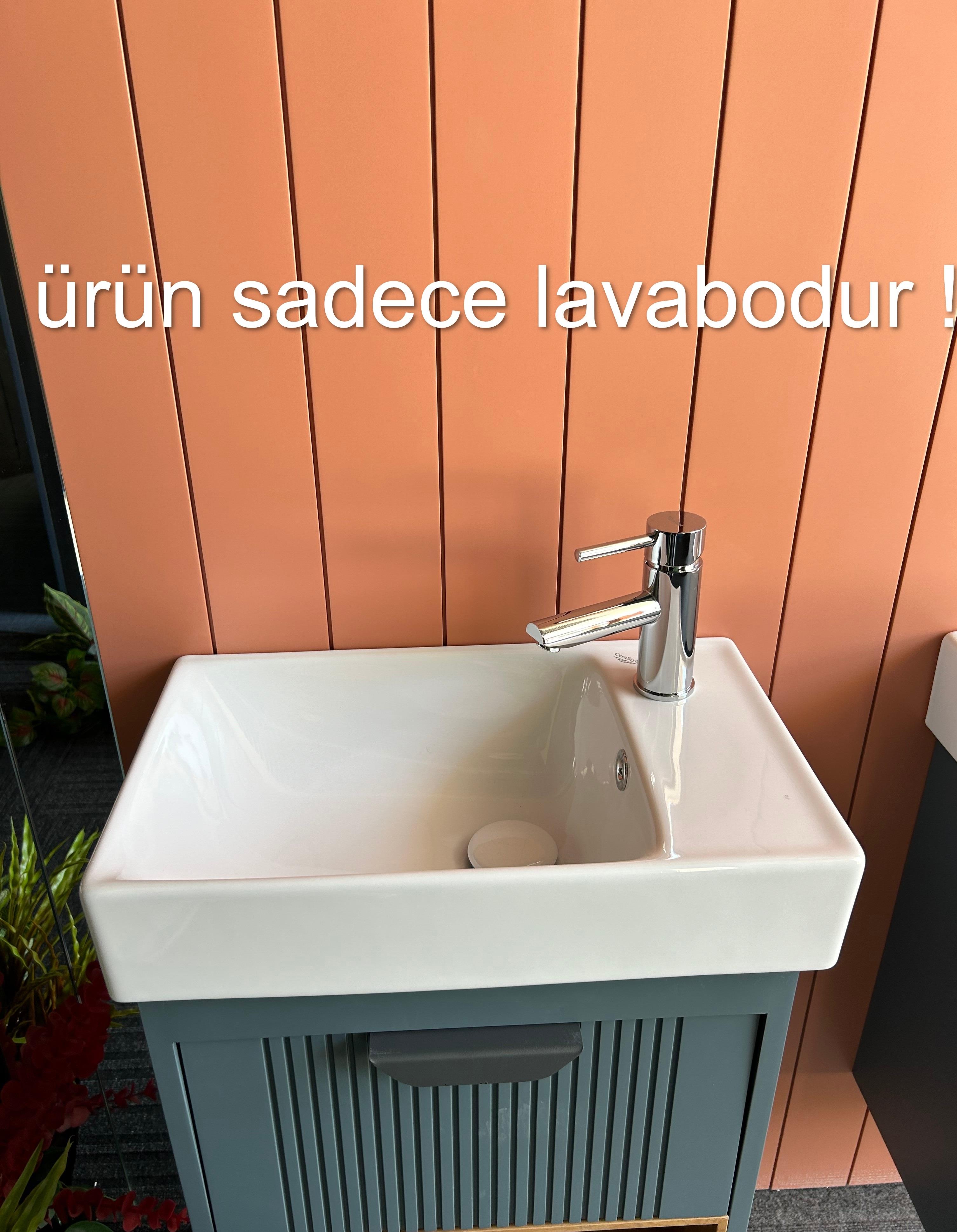 Cerastyle Sharp 50 x 25 cm Mini Etajerli Lavabo 