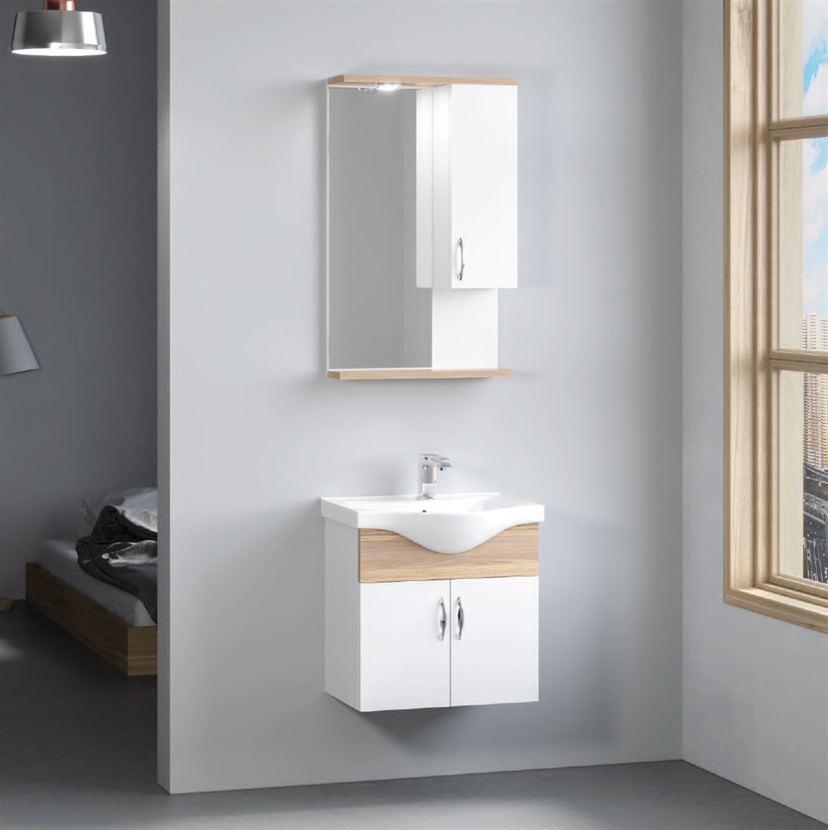 Denko Akyazı 55 cm Banyo Dolabı