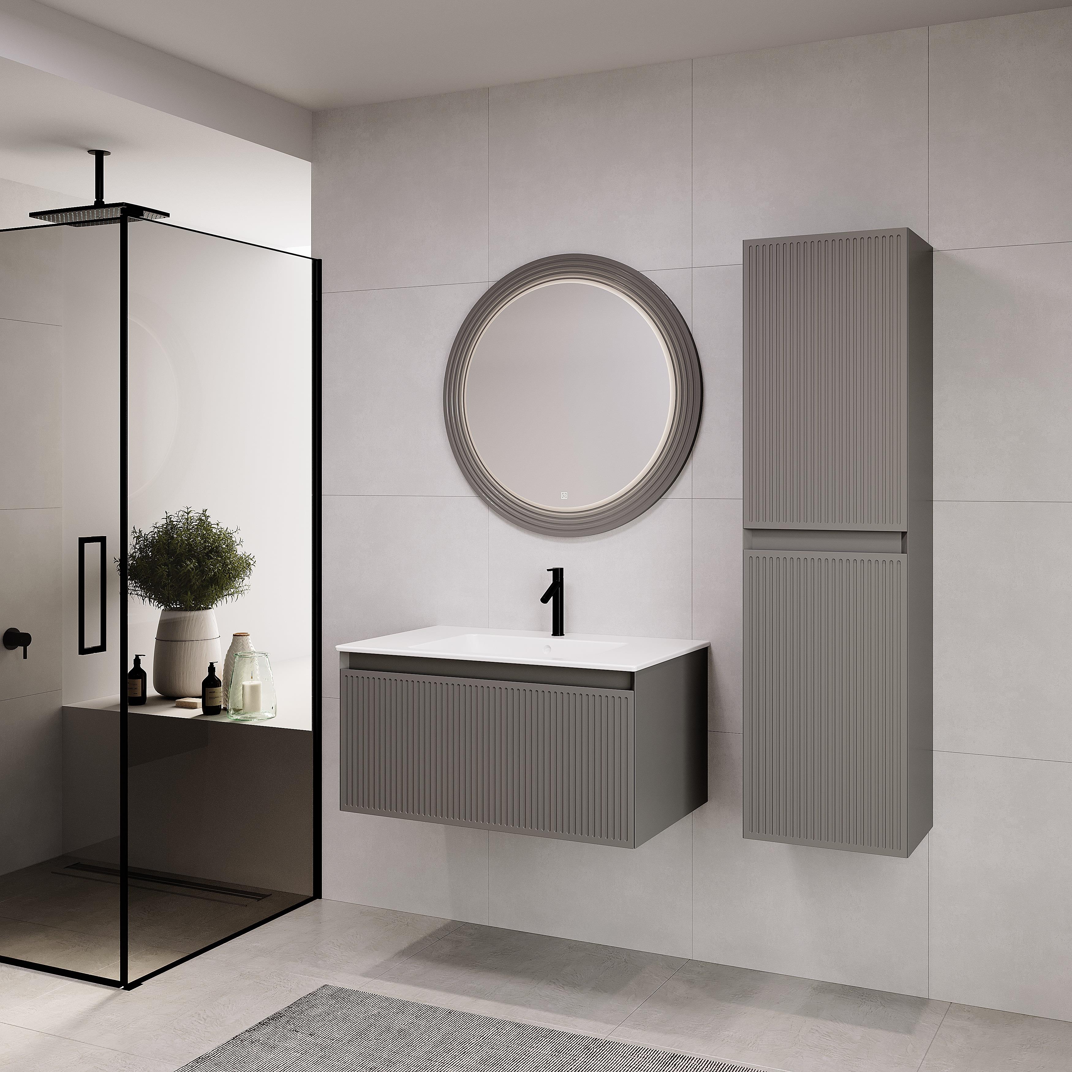 Denko Belgrad 81 cm Banyo Dolabı + Boy Dolabı 