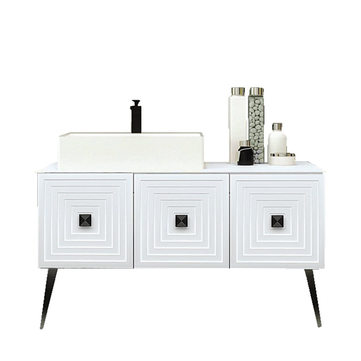 Denko Burcu 120 cm Alt Modül + Lavabo