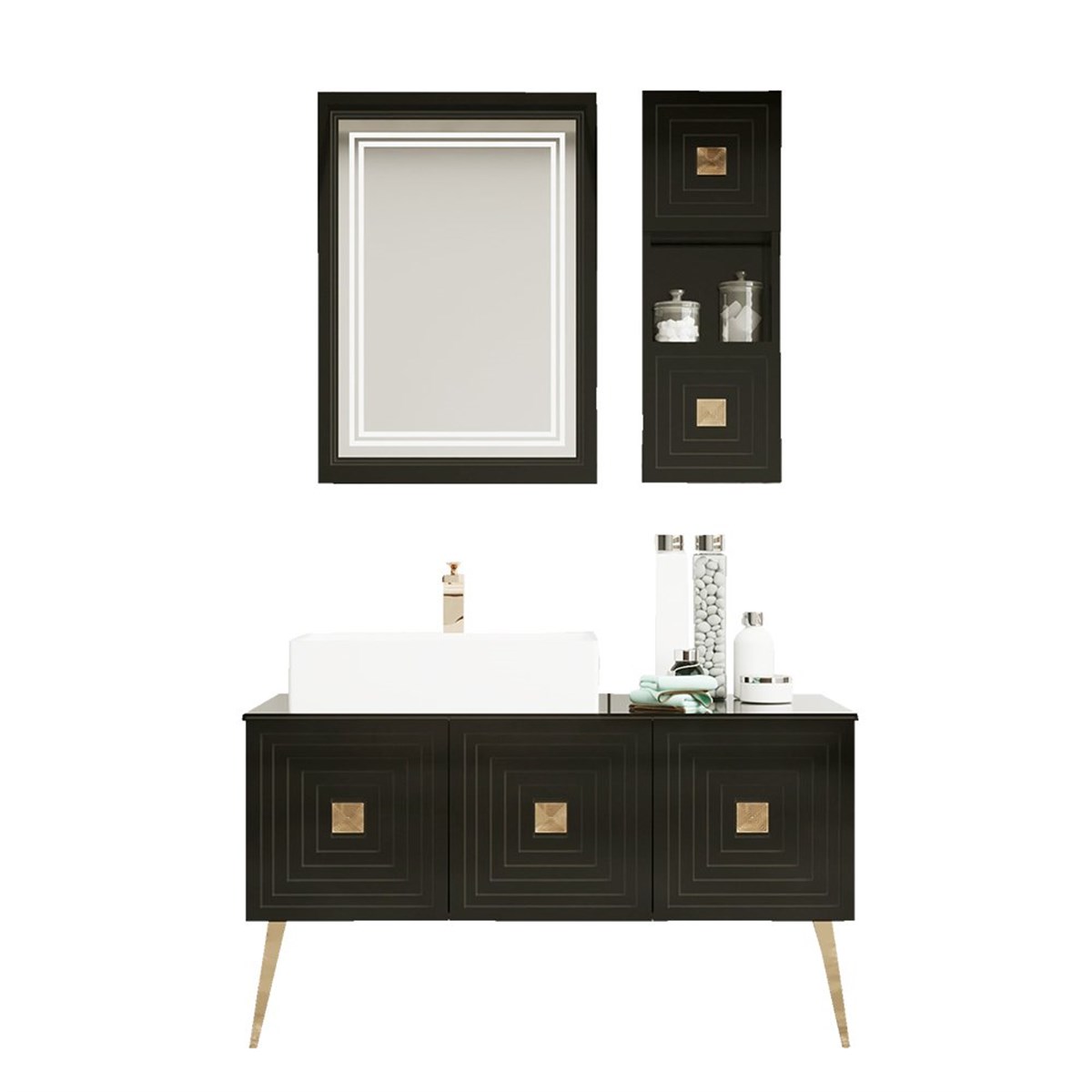 Denko Burcu 120 cm Banyo Dolabı