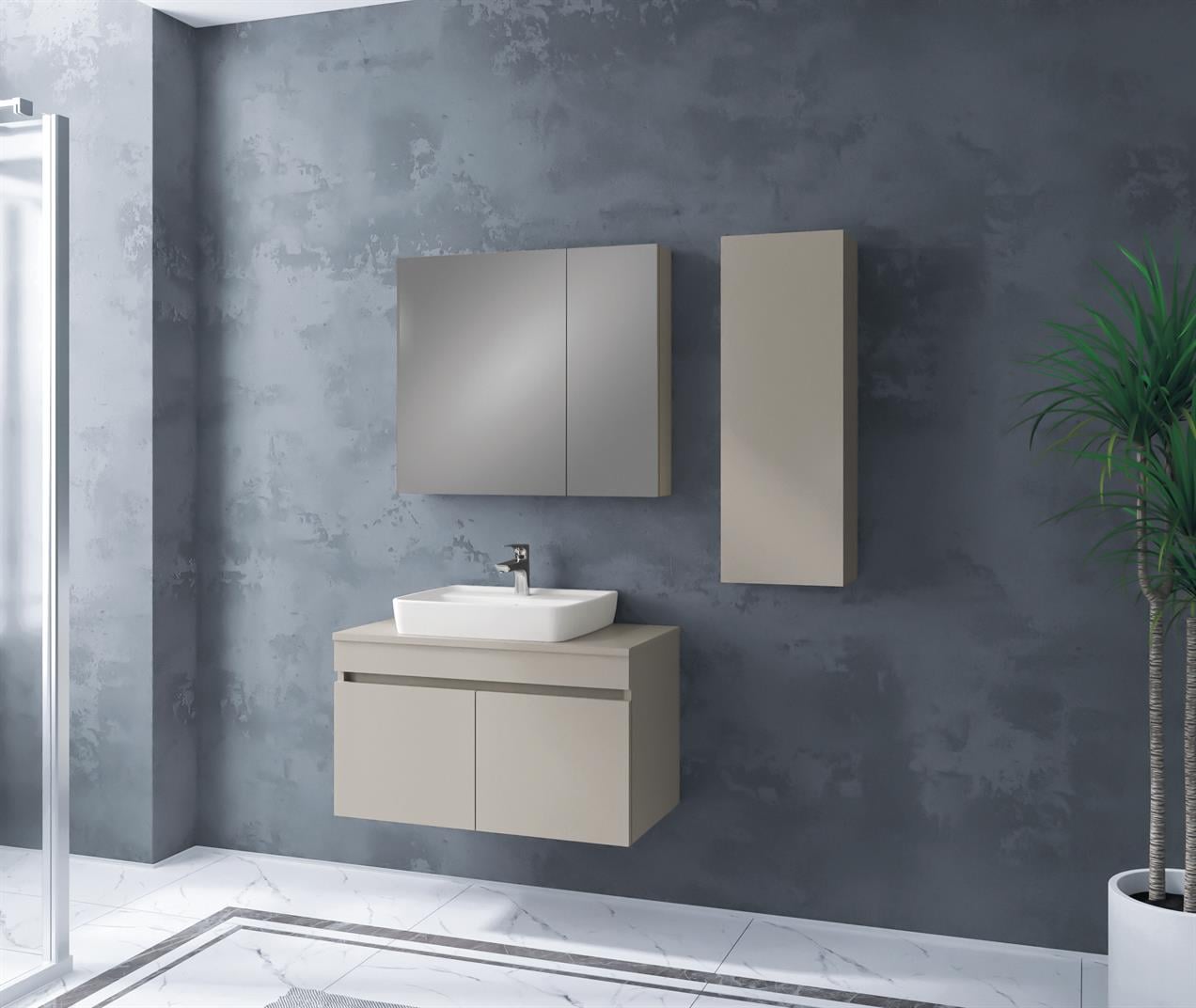 Denko Etna 80 cm Banyo Dolabı + Boy Dolabı 