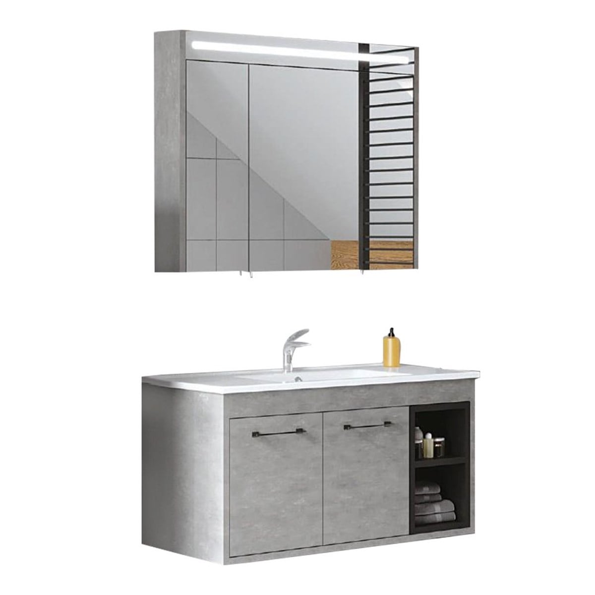 Denko Latte 100 cm Banyo Dolabı