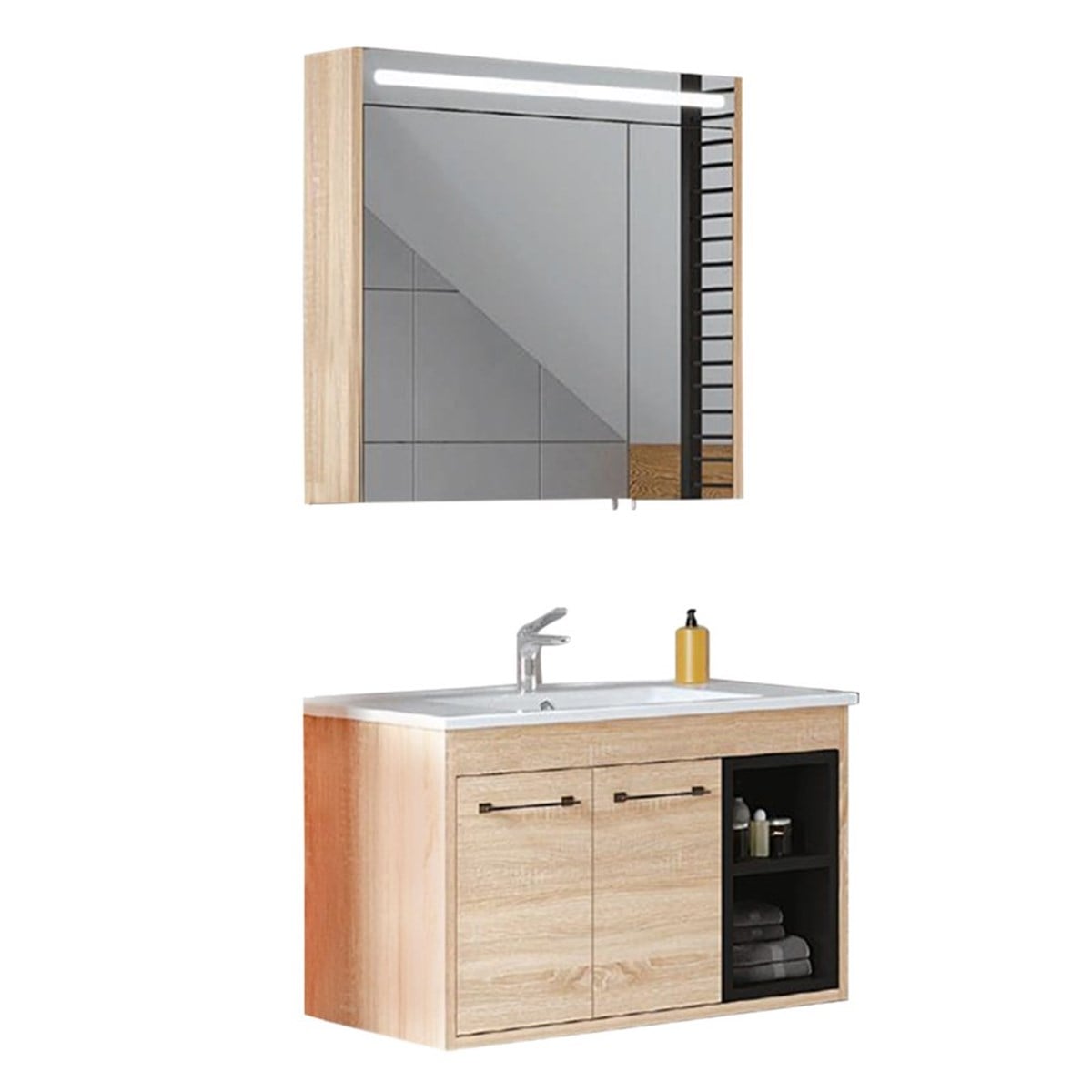 Denko Latte 85 cm Banyo Dolabı