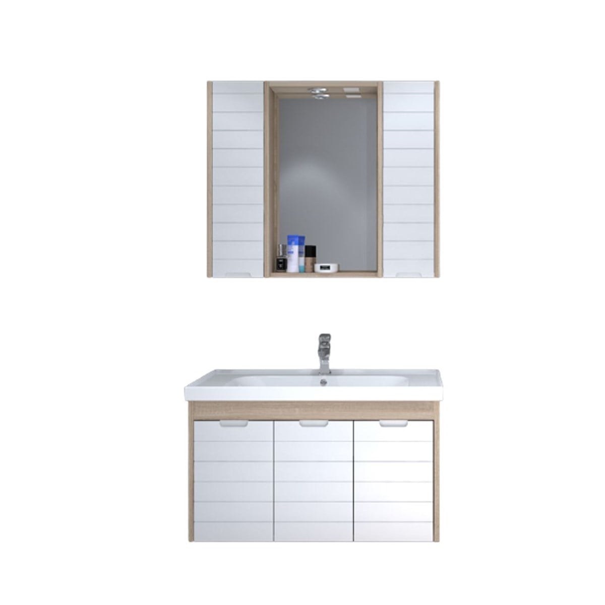 Denko Mostar 90 cm Banyo Dolabı 