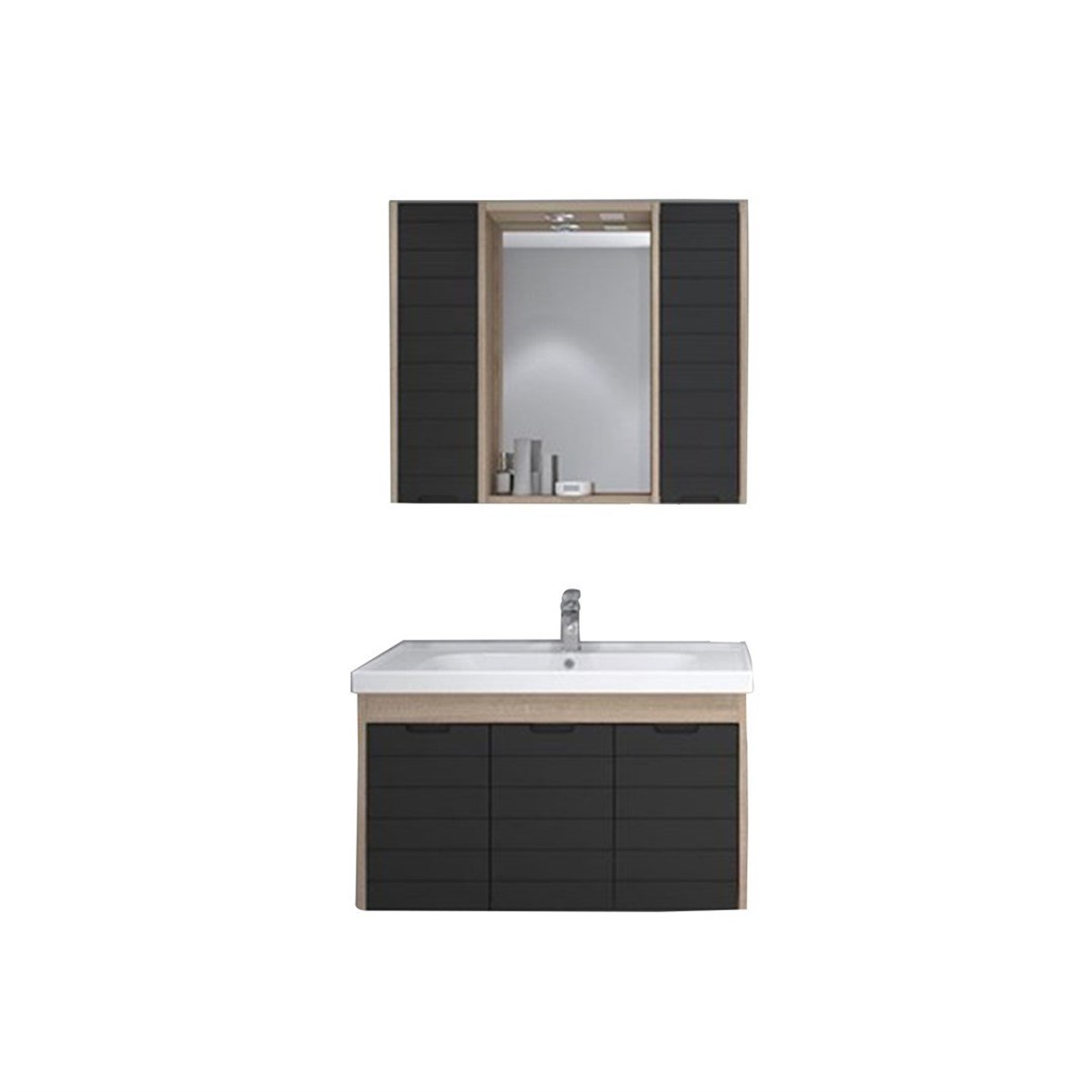 Denko Mostar 90 cm Banyo Dolabı 