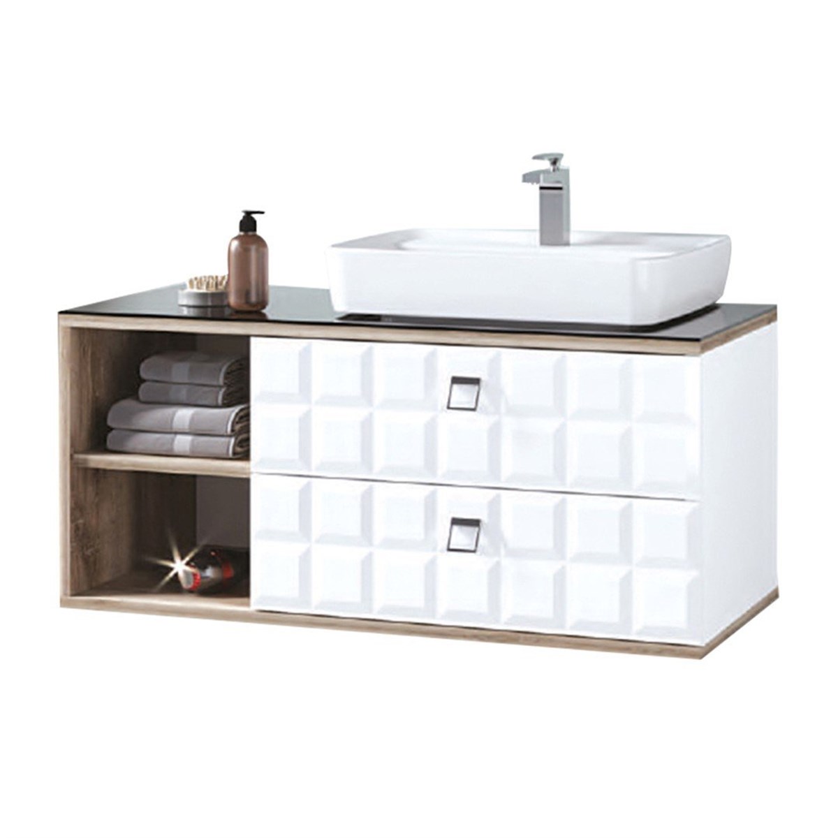 Denko Oscar 95 cm Alt Modül + Lavabo