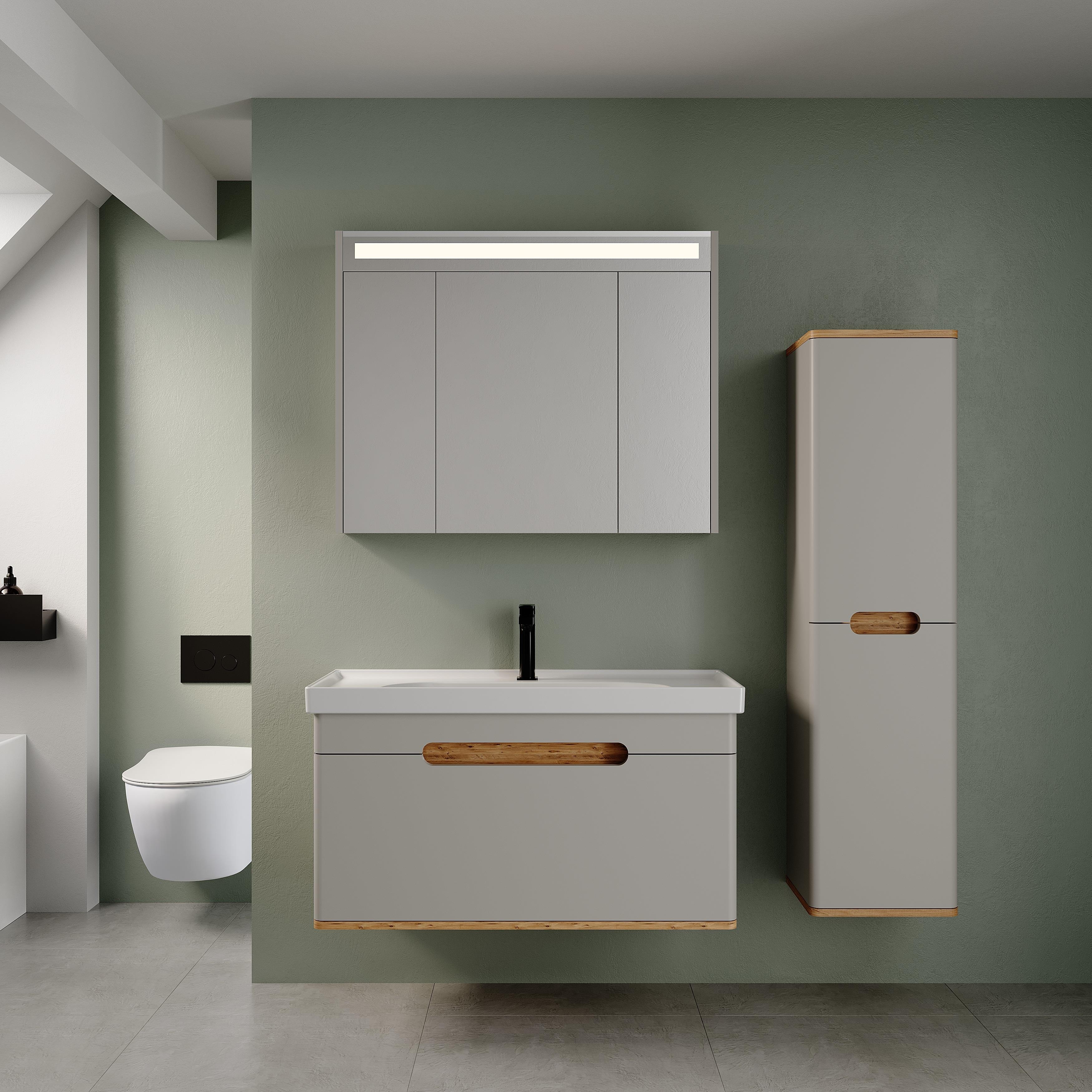 Denko Troy 100 cm Banyo Dolabı + Boy Dolabı 
