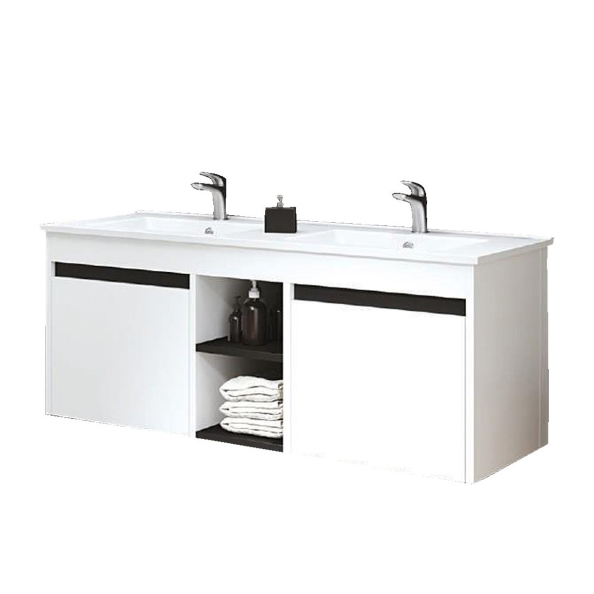 Denko Twin 120 cm Alt Modül + Lavabo