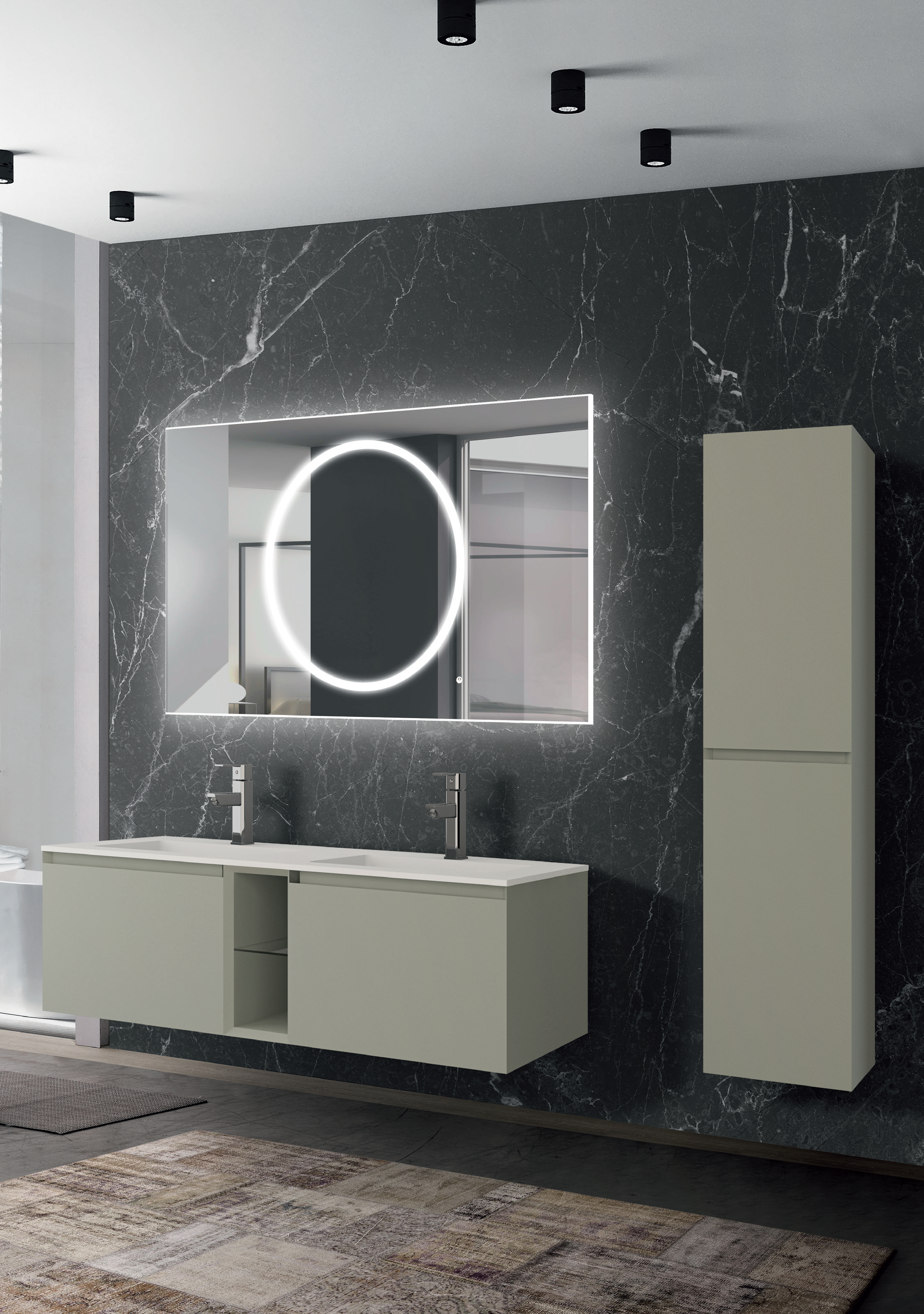 Lineart Bella 140 cm Banyo Dolabı 