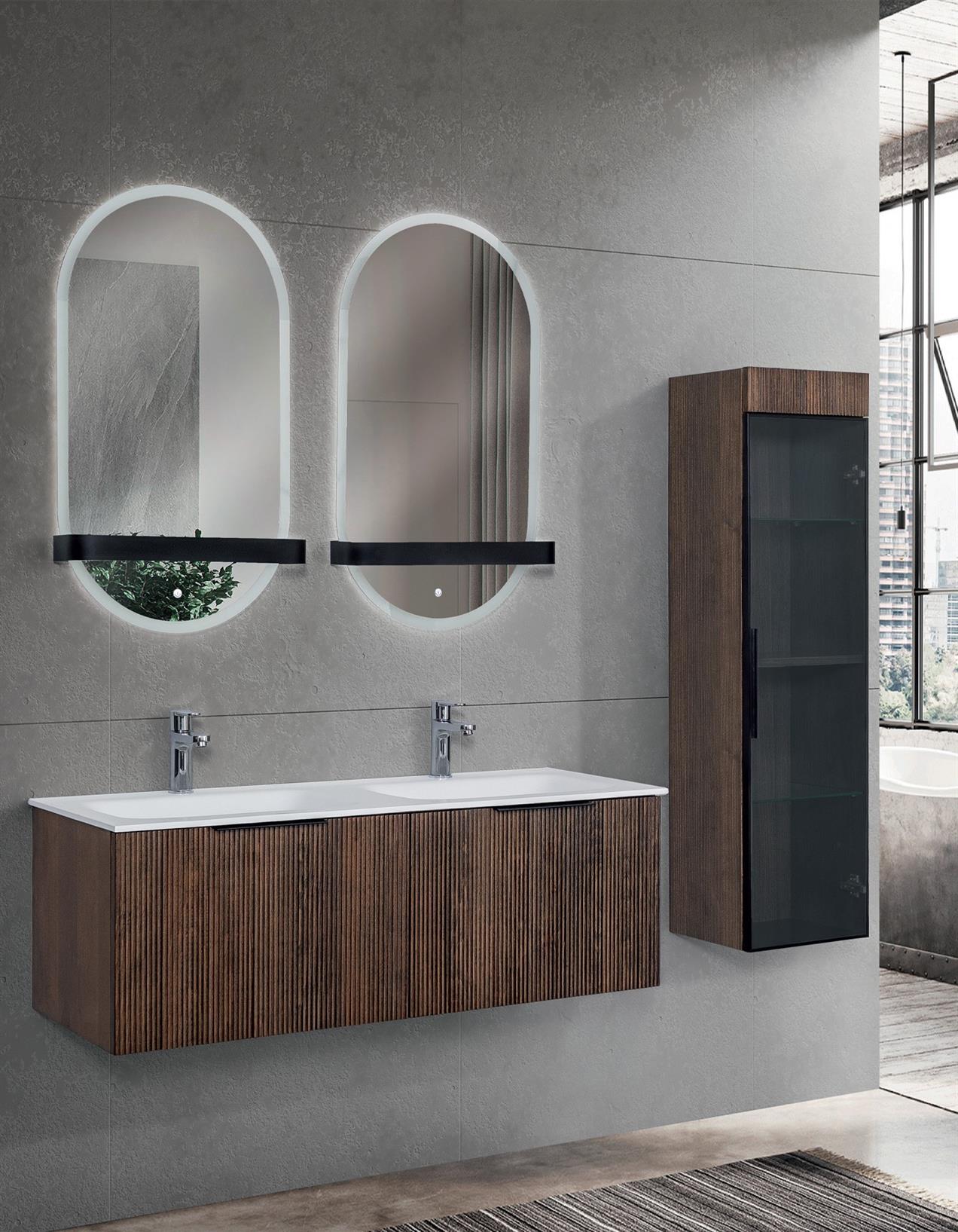 Lineart Vista 120 cm Çift Hazneli Banyo Dolabı 