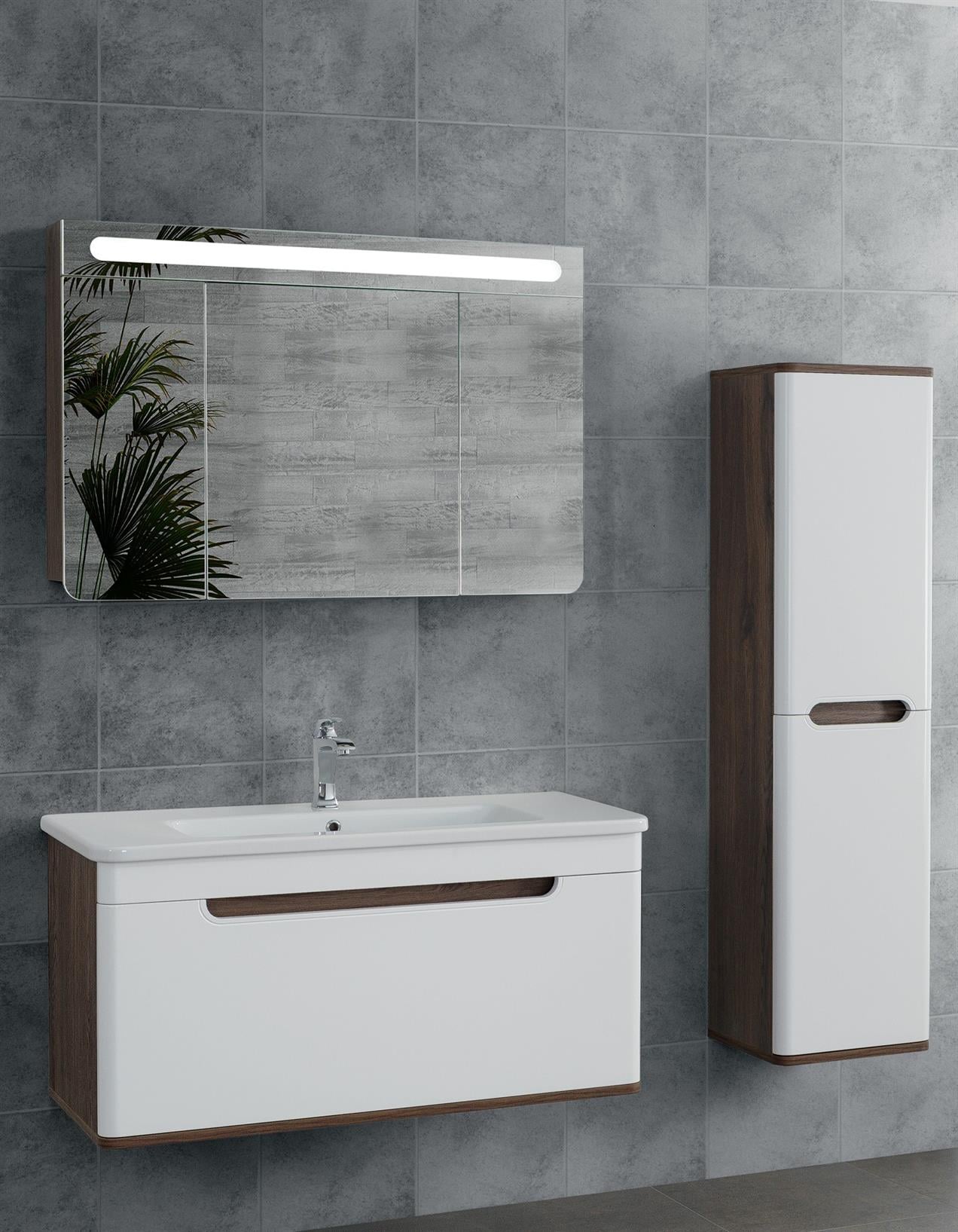 Lineart Wing 100 cm Banyo Dolabı 