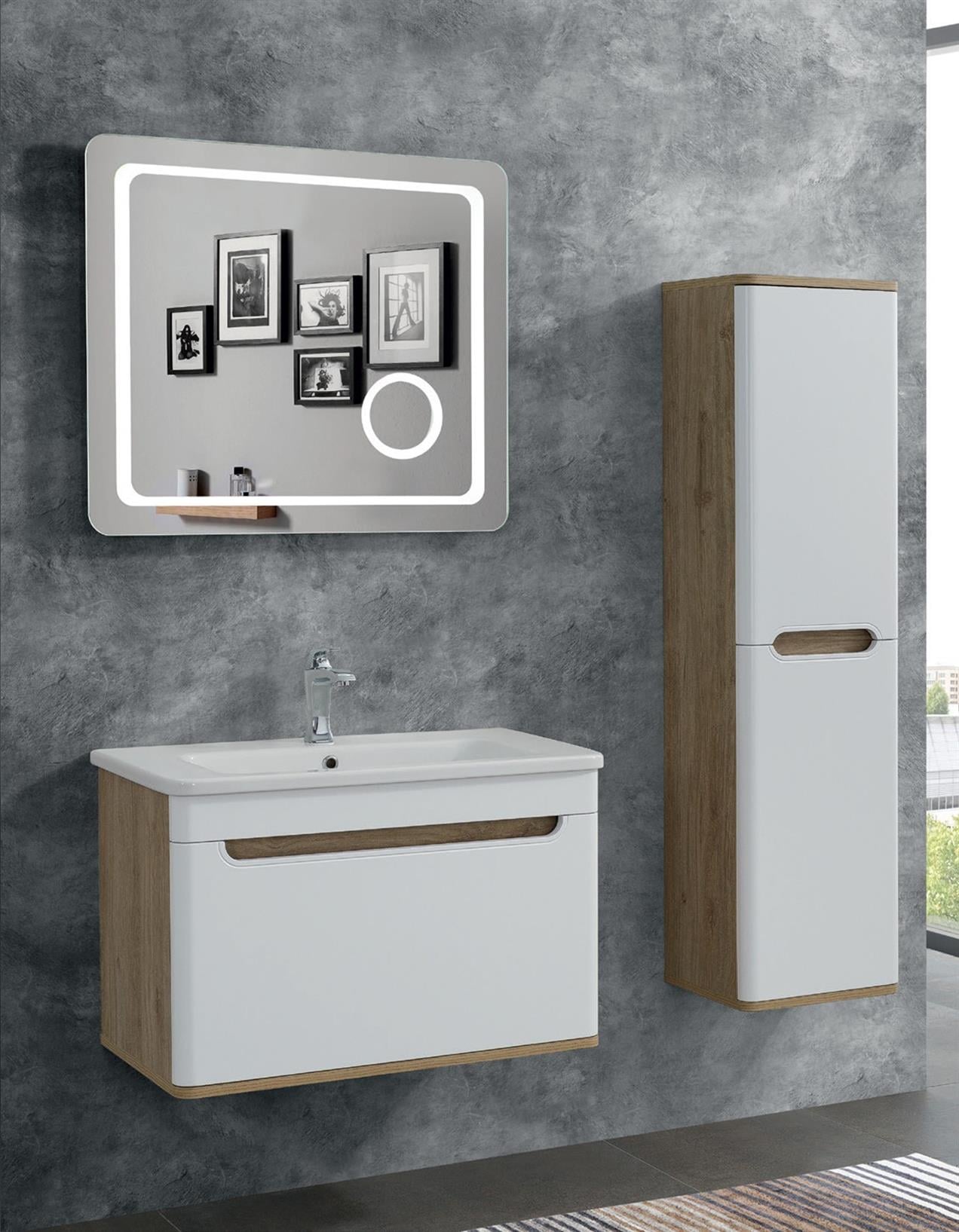 Lineart Wing 80 cm Banyo Dolabı 