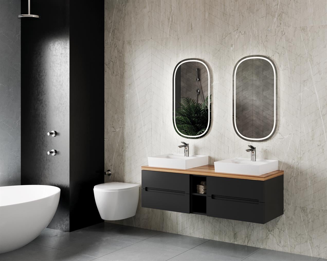 Violet 140 cm Banyo Dolabı 