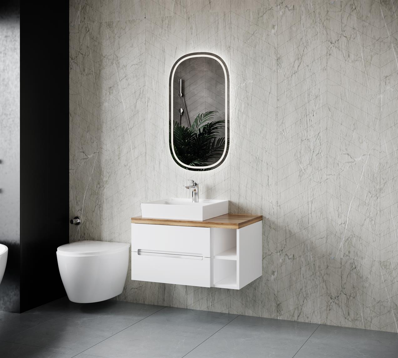 Violet 80 cm Banyo Dolabı 