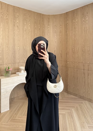 3lü Abaya Takım Siyah