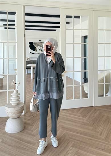 Aden Oysh Takım Gri