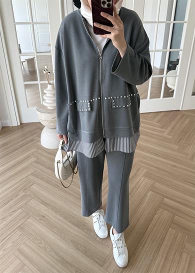 Aden Oysh Takım Gri