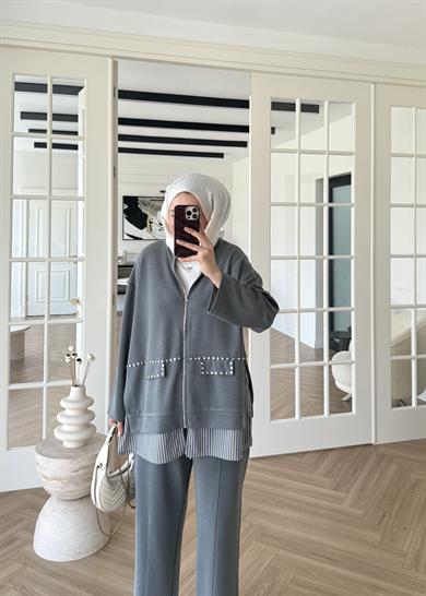 Aden Oysh Takım Gri