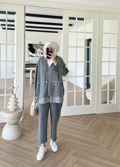 Aden Oysh Takım Gri