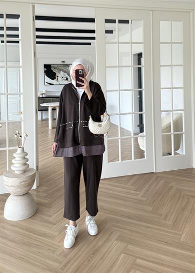 Aden Oysh Takım Kahverengi