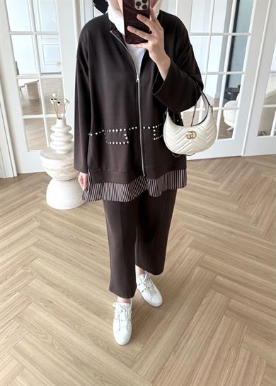 Aden Oysh Takım Kahverengi