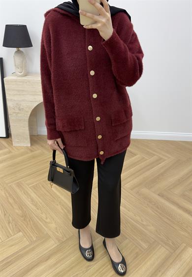 Angora Hırka Bordo