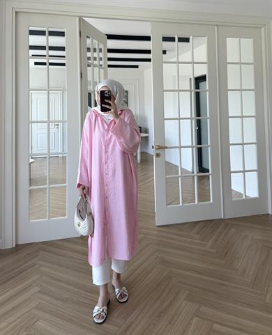 Dore Tensel Gömlek Pembe