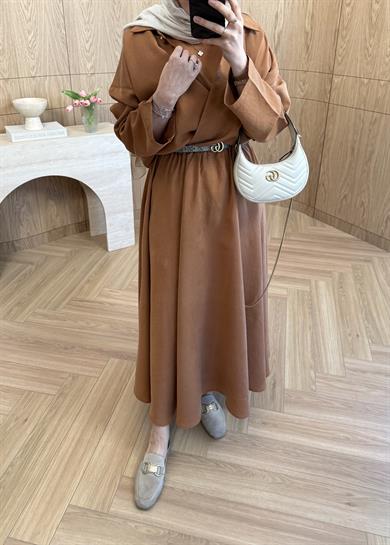 Asel Modal Elbise Kiremit