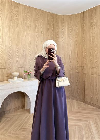 Asel Modal Elbise Mürdüm