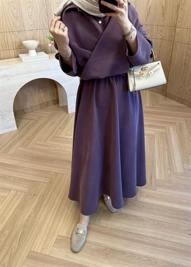 Asel Modal Elbise Mürdüm