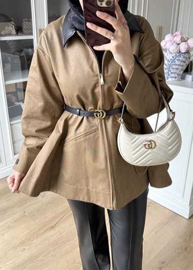 Barbour Bel Detaylı Trenç Camel