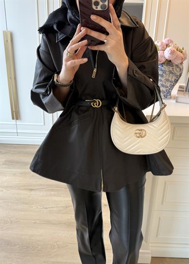 Barbour Bel Detaylı Trenç Kahverengi