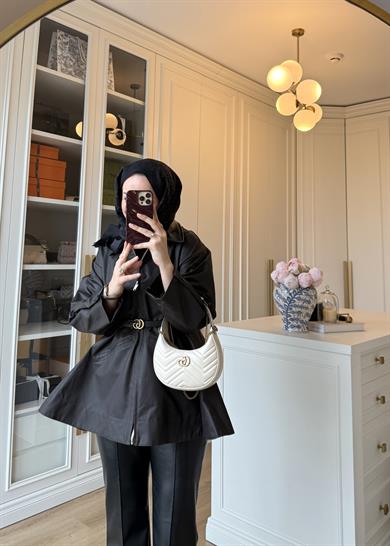 Barbour Bel Detaylı Trenç Kahverengi