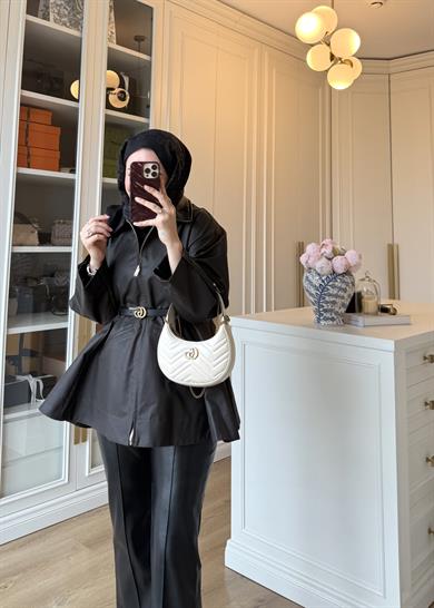 Barbour Bel Detaylı Trenç Kahverengi