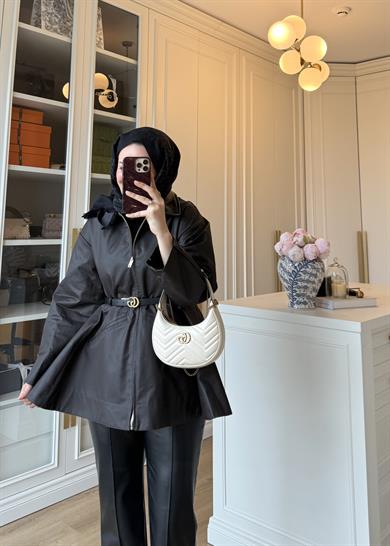 Barbour Bel Detaylı Trenç Kahverengi