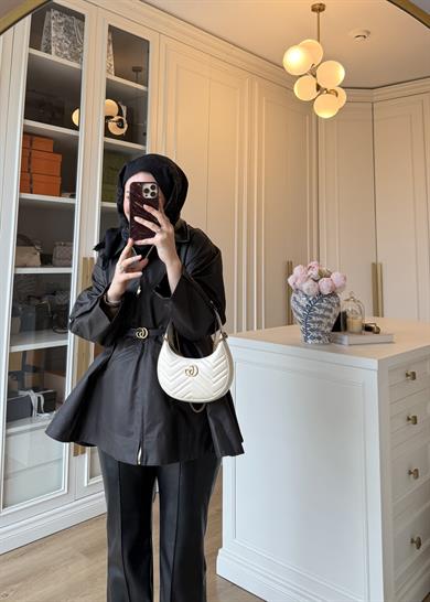 Barbour Bel Detaylı Trenç Kahverengi