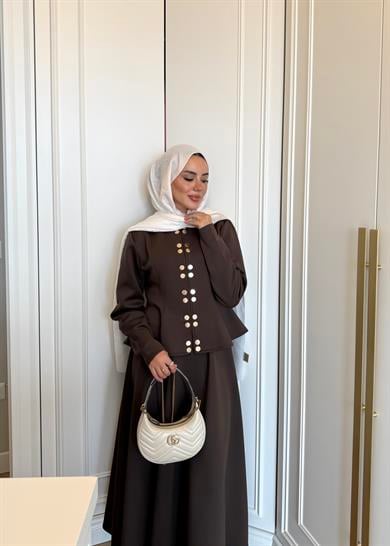 Bel Oturtmalı Scuba Takım Kahverengi