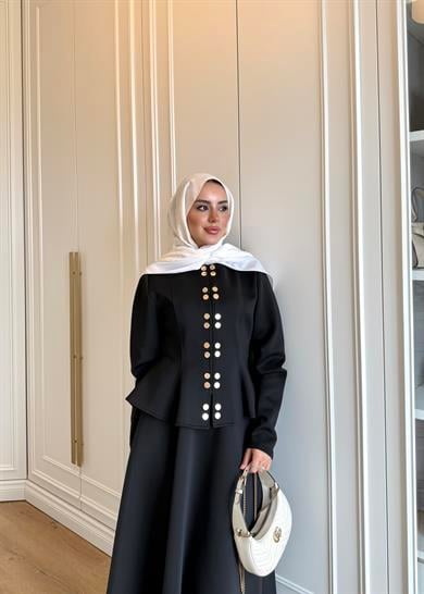 Bel Oturtmalı Scuba Takım Siyah