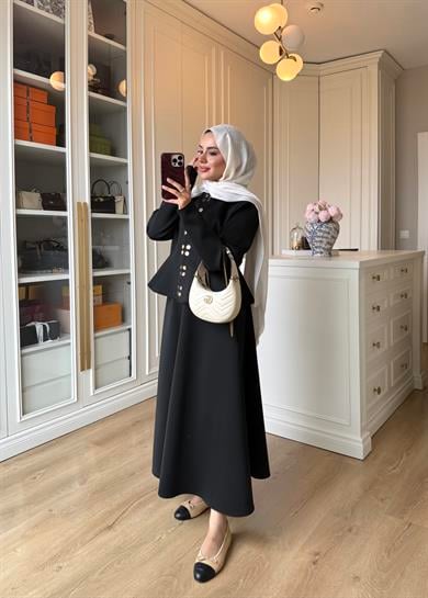 Bel Oturtmalı Scuba Takım Siyah